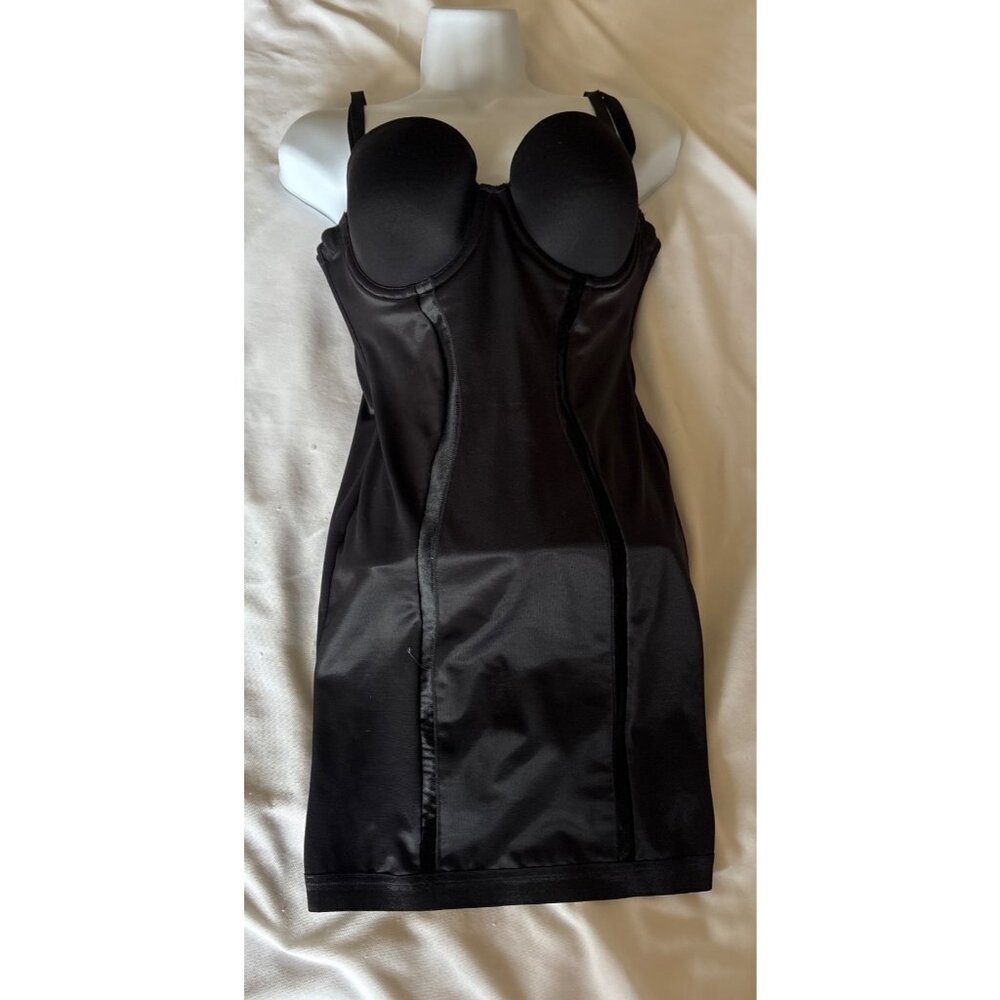 Black Strapless Convertible Bra Bodysuit Shapewear Dress Maidenform